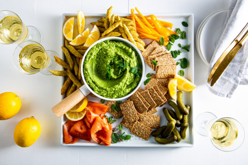 Lemony Pea & Avocado Dip